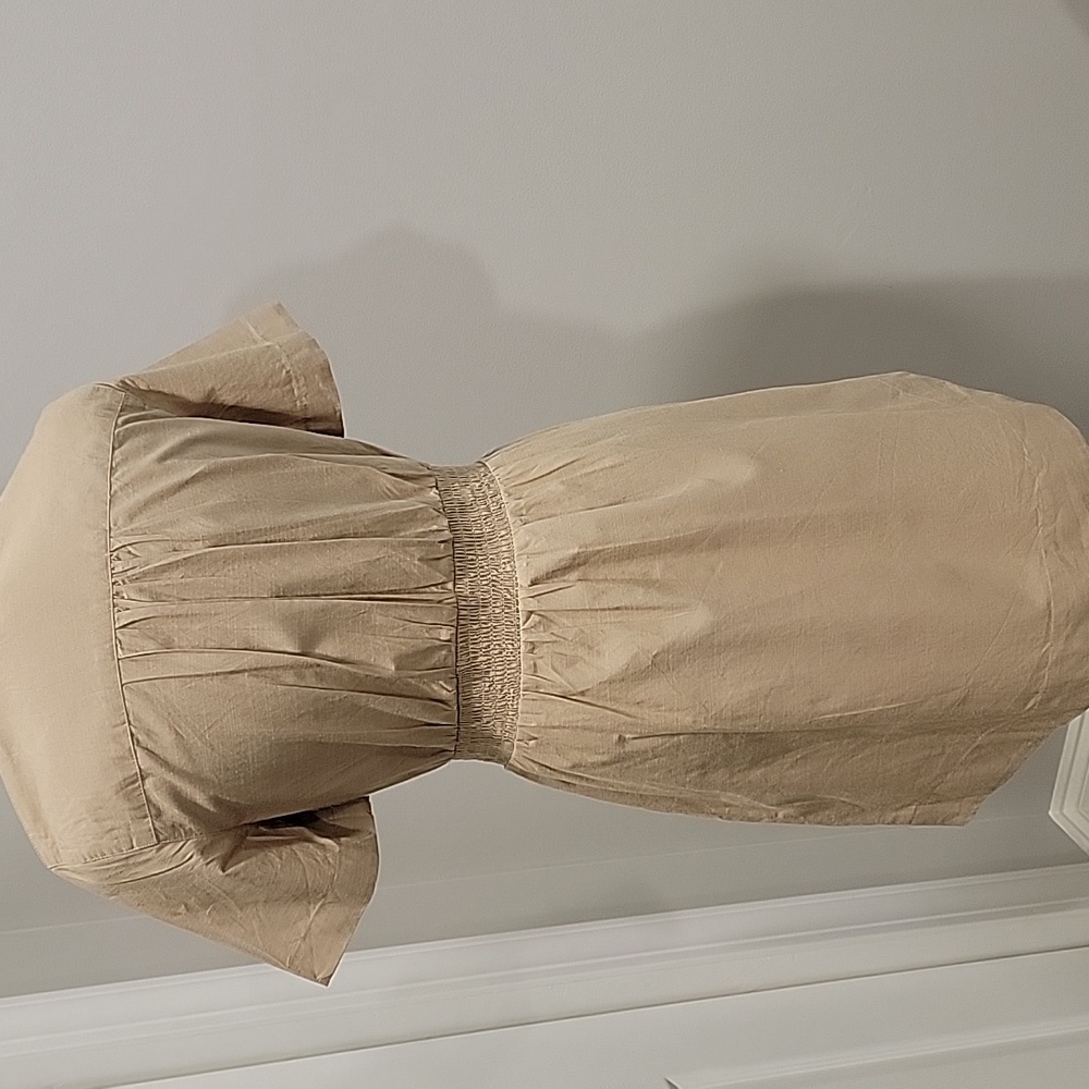 French Connection Tan Button-Up Dress - Picture 6 of 9
